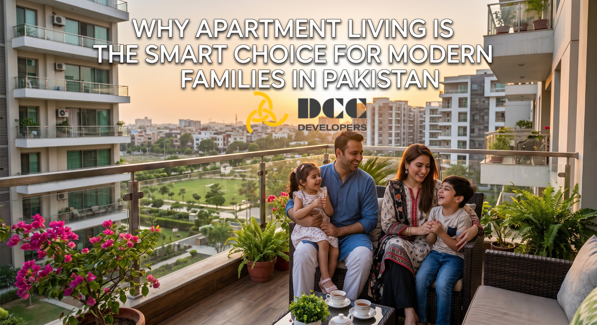 Modern luxury apartment building showcasing the benefits of apartment living in Pakistan